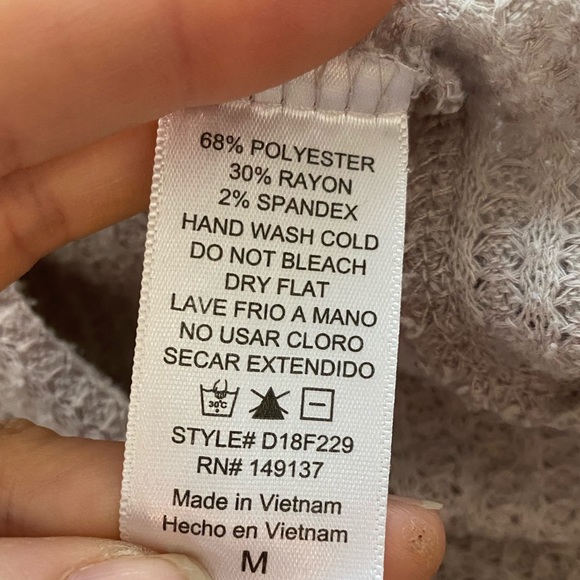 ‘Double Zero’ Blanket Cardigan Neutral Beige Size Medium - Picture 6 of 7